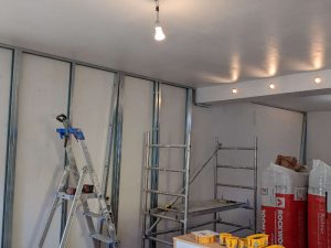 exemple de placo plâtre et bandes à joints